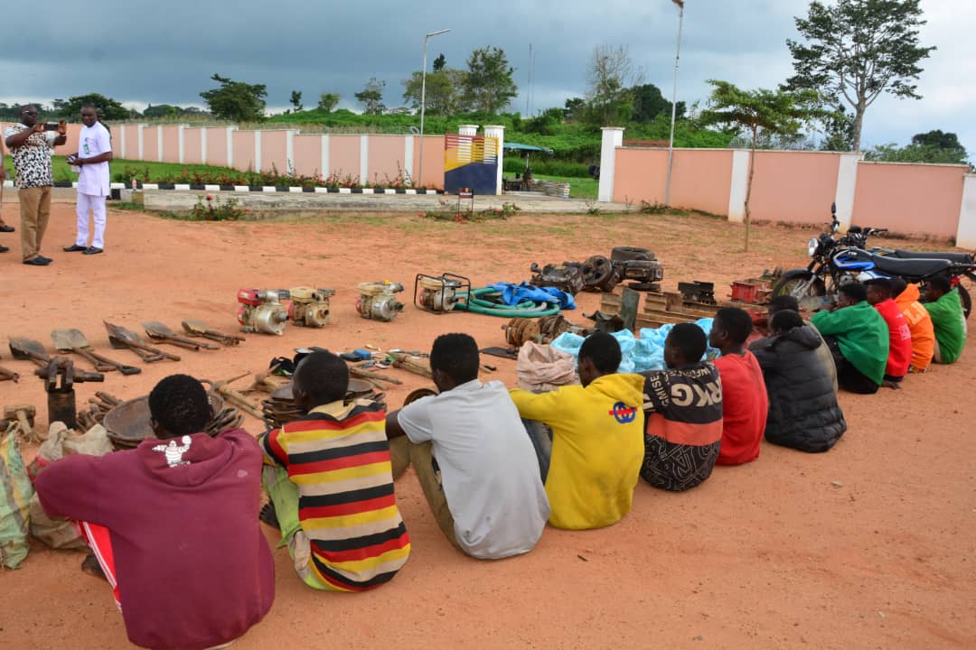 ONDO’S SECURITY TASK FORCE, ARMY ARREST 12 ILLEGAL MINERS